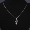 Tube Pendant on Chain, 55 cm Chain Length, 3 cm Pendant Length