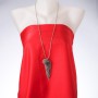 Hedgehog Pendant on a Long Steel Cord, 85 cm