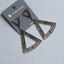 Long evening earrings, length 6.5 cm