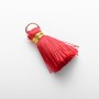 Craft supply for handcrafts Mini Silk Brush with Ring 'Silk' Lsm, 5 mm diameter, price per piece