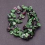 Chrysocolla natural stone beads on thread, butterfly shape, 8-12 mm diameter, 38 cm length