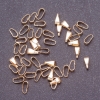 Pendant setting holder for pendant, under-pendant fitting, diameter 3 mm, length 7 mm, metal color gold, pack 7 g ~70 pcs