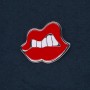 Sale! Brooch 'Lips' 46×37 mm
