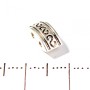 Rectangular double-convex bead spacer for two strands, plastic, 10×5 mm, pack of 50 pcs