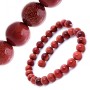 Natural Stone Beads on Thread - Aventurine 'Golden Sand' 12mm, length 36.5 cm