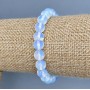 Moonstone Bracelet with Smooth Bead, 8 mm Diameter