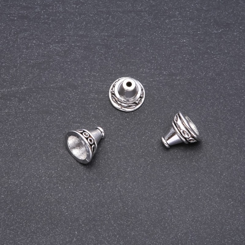 End Cap Findings 13×14 mm, 20 g pack, +/- 8 pcs