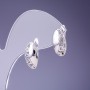 Xuping 16x8mm Rhodium Earrings