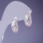 Xuping Rhodium Earrings 16×7 mm