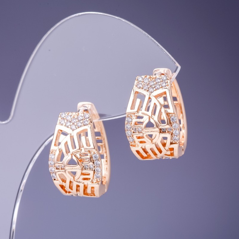 Xuping Earrings 12x18mm '18K Gold Plating'