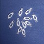 Pendant finding Letter 'Q' 17x7mm, packaging 20 g (+/- 24 pcs)