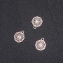Pendant finding 'Book of Changes Yin Yang' 12x15mm packaging 20g +/- 26pcs