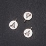 Buddha Pendant Fittings 15x19mm, Packaging 20 g ±11 pcs