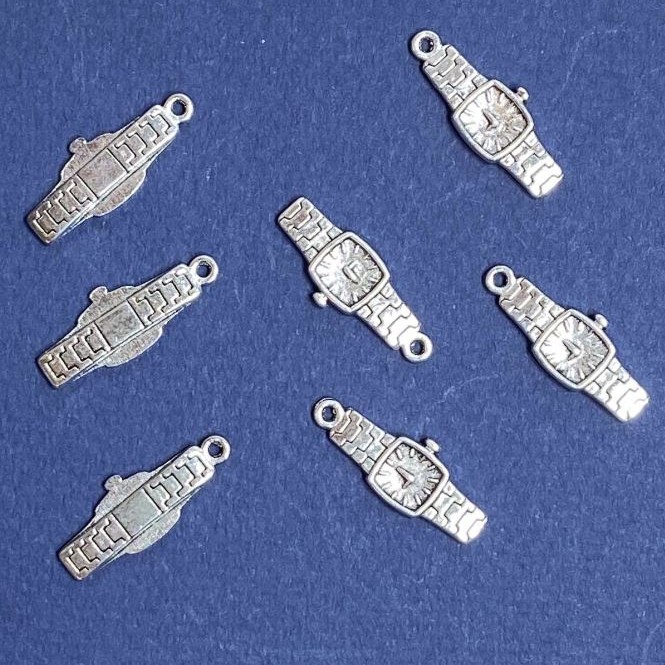 Clock Pendant Finding 23x9mm, packaging 20 g, +/- 17 pcs