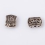 Row spacer for a single strand 'S' pattern, metal 11x8mm, finish 20g (±14 pcs)