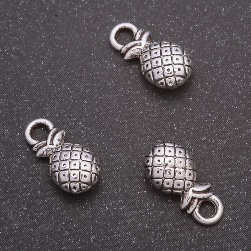 Pineapple Pendant Hardware, diameter 14×7mm, diameter in, 3mm finish, 20 g ± 19 pcs