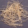 Pin findings with a nail-head cap, 26mm length, yellow metal, 1kg