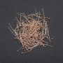 Ball-head Pin Findings in Yellow Metal, Length 20mm, 500 g, 10,000 pcs