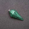 Pendant 'Pendulum' from Malachite Natural Stone 40×30×13 mm