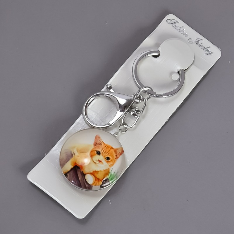 Keychain, diameter 3.5 cm, length 9 cm