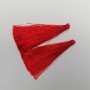 Crafting blank Brush 'Dark Red', length 7 cm, diameter 7 mm, pair