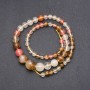Chalcedony Beads – Artificial Strand, Smooth Graduated Beads, 6–14 mm Diameter, 44 cm Length