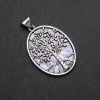 Tree-shaped Abalone Pendant, artificial, in a bezel setting, 32×42×55 mm