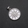 Pendant Yarilo White Mother-of-Pearl, 32 mm diameter