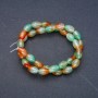 Beads on Thread Brazilian Agate Barrel, 8x12mm + -, length 38 cm +