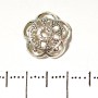 Hat Insert Decor Findings, diameter 12 mm, packaging 20 g, approx. 35 pcs