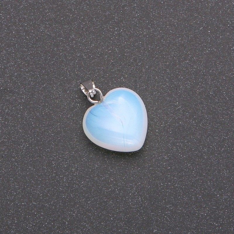 Moonstone Heart Pendant 15×15×23 mm
