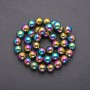 Natural stone hematite beads, smooth ball-shaped, diameter 10 (+/-) mm, length 38 cm (+/-)