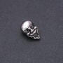Bead insert finding, steel-thickness, Pandora style, 12×20 mm, inner diameter 8 mm, silver-colored metal