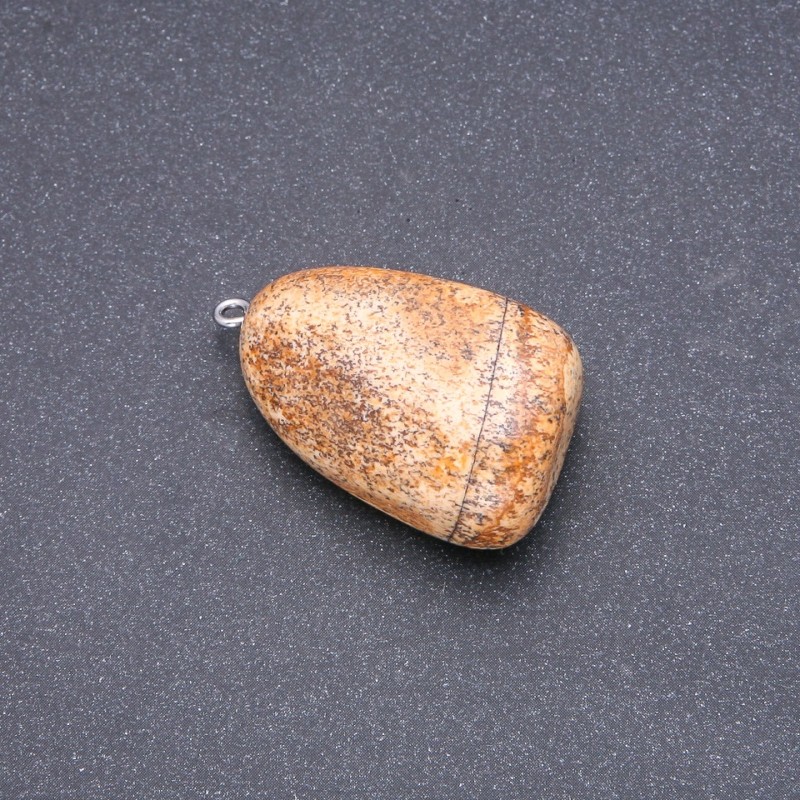 Landscape Jasper Pendant 16x33 mm
