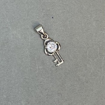 Crystal pendant, diameter 8x17 mm