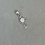 Crystal pendant, diameter 8x17 mm