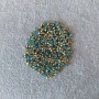 Blue rhinestones, diameter 2.5 mm, pack of 4 g (±)