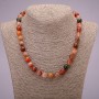 Rutile Quartz Beads Necklace, Assorted, Smooth Beads, Diameter ~10 mm, Length 45 cm