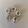 Donut clasp for beads and bracelets on a single strand, 14mm, price per piece