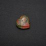 Souvenir Jasper Heliotrope Heart-shaped Stone 30x30x10(±)mm