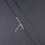 Price per pack / 10 pcs. Waxed cord for pendants "Waxed", diameter 2.5 mm, length 45 cm, black
