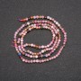 Beads on a String - Natural Stone Assortment - Faceted Bead, 2.5 mm Diameter, 38 cm Length