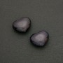 Aventurine Heart Souvenir 'Night of Cairo' Blue Sand (+-) 21×27 mm
