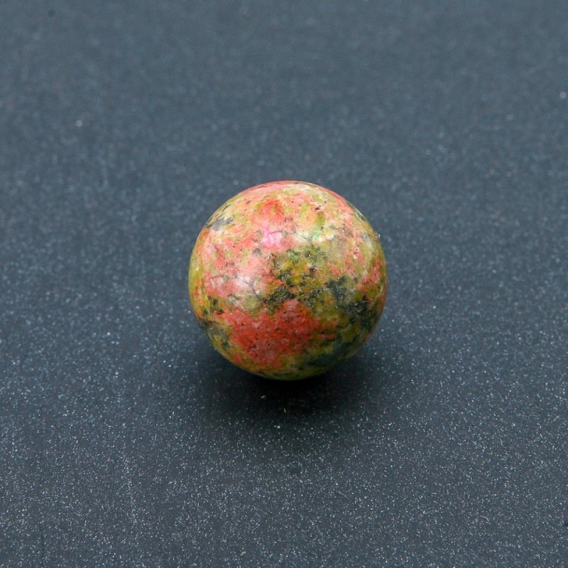 Souvenir heliotrope sphere made of natural stone, 20 mm diameter