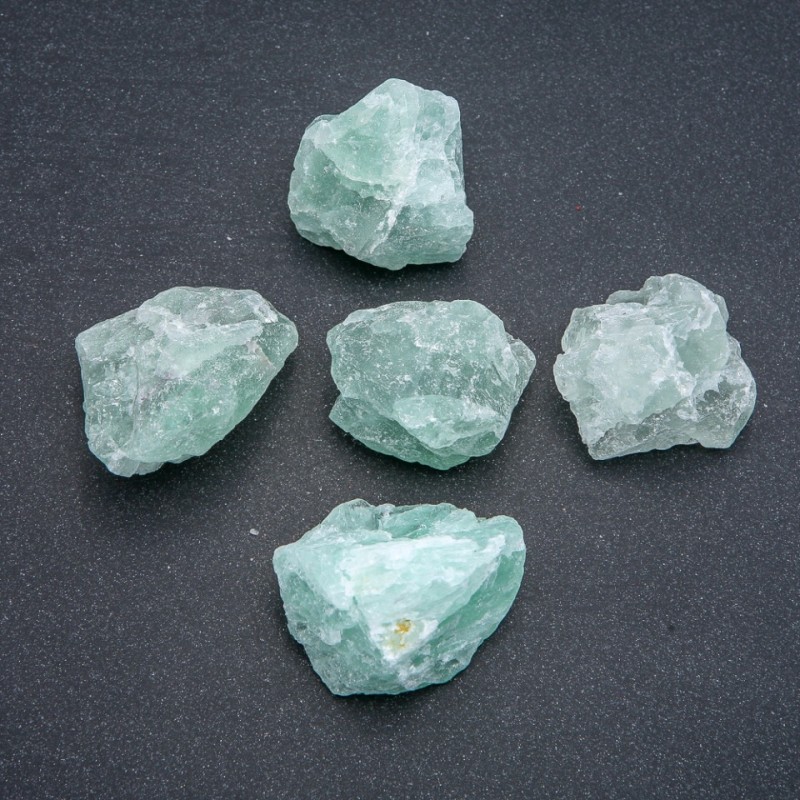 Souvenir stone Fluorite, natural unprocessed, tumbled (per 100 g ±)