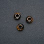 Pandora Bead with Natural Tiger's Eye Stone 14x7mm, hole diameter 5.5 mm +