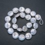 Baroque Pearl Thread, 16mm diameter, 42 cm length +/- with petrol iridescence