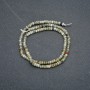 Natural Labradorite bead strand, faceted rondel, diameter 4×2.5 mm, length 39 cm +