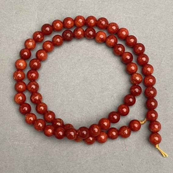 Red Jasper Beads (Synthetic), 6mm diameter, 38 cm length +