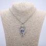 Pendant 'Dragon's Eye Hand' 55x30 mm on a chain, length 70 cm + A147: A191 + silver metal